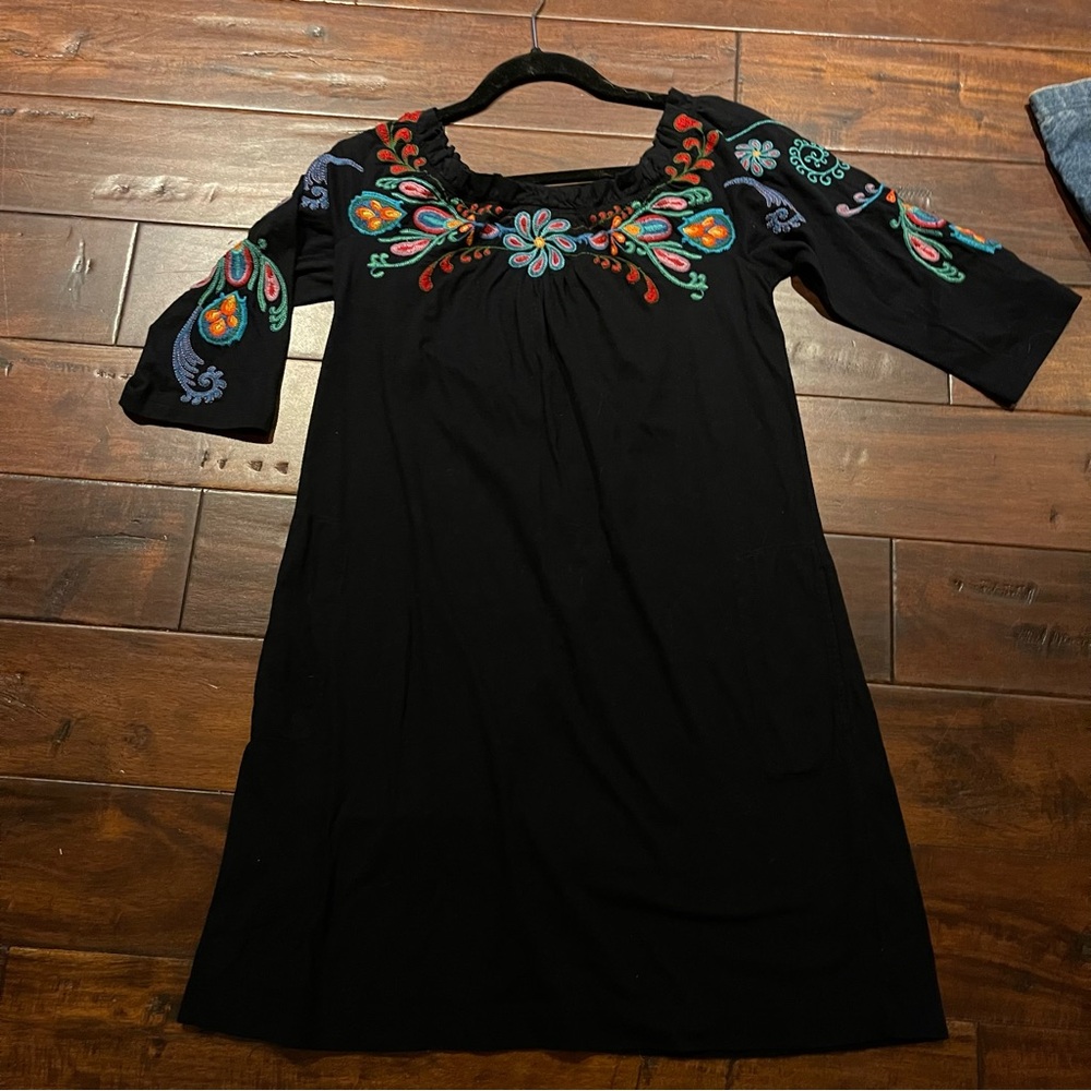 Johnny Was Embroidered dress S